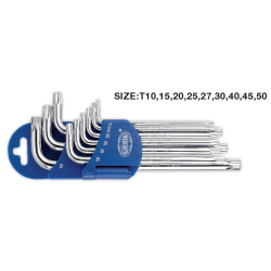 LICOTA 2TX20091DPM 9PCS LONG TORX KEY WRENCH SET