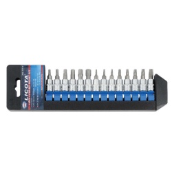 LICOTA ABS12119 SOCKET BIT SET 14PCS 1/4&quot; DR