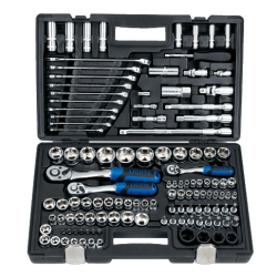 LICOTA ALK8006F 120 PCS 1/4&quot; &amp; 3/8&quot; &amp; 1/2&quot; DR. 6PT FLANK SOCKET SET (METRIC + S.A.E.)